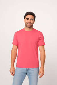 Milltex 300 Unisex Premium Cotton Lightweight Tee - Coral silk
