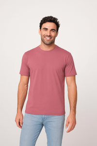 Milltex 300 Unisex Premium Cotton Lightweight Tee - Dusty Pink