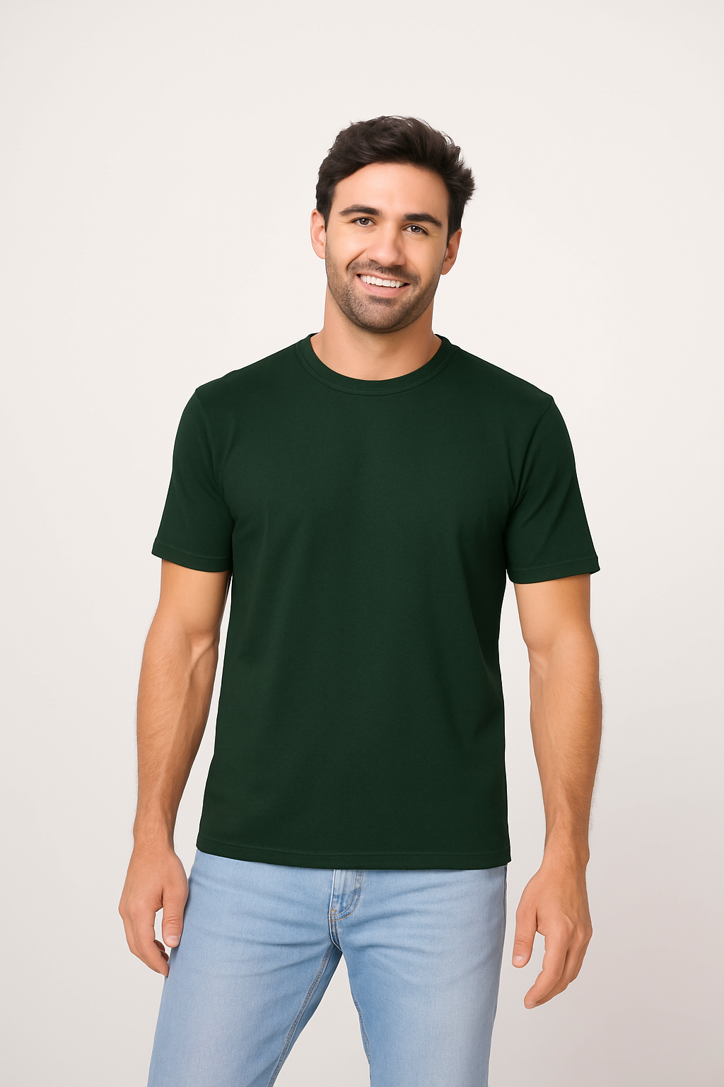 Milltex 300 Unisex Premium Cotton Lightweight Tee - Forest