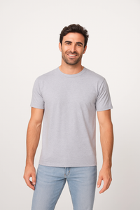 Milltex 300 Unisex Premium Cotton Lightweight Tee - Grey Heather