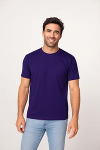 Milltex 300 Unisex Premium Cotton Lightweight Tee - Purple