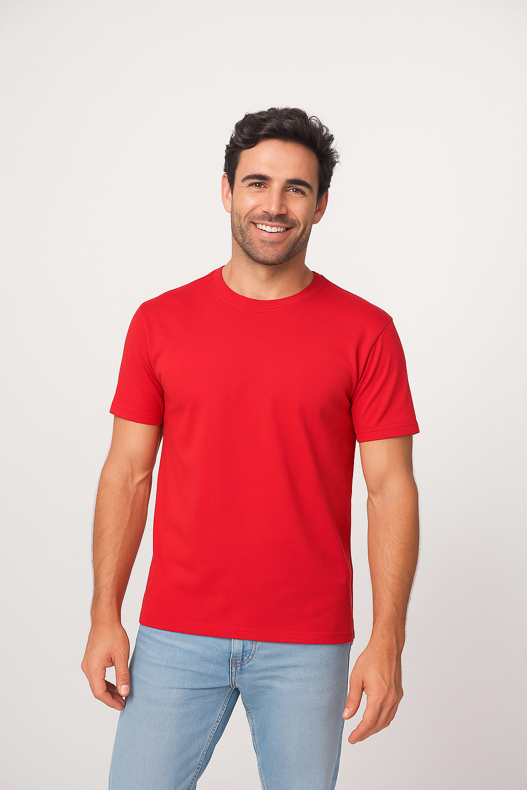 Milltex 300 Unisex Premium Cotton Lightweight Tee - Red