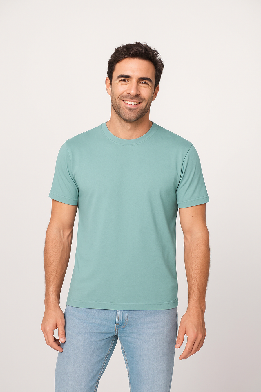 Milltex 300 Unisex Premium Cotton Lightweight Tee - Sage