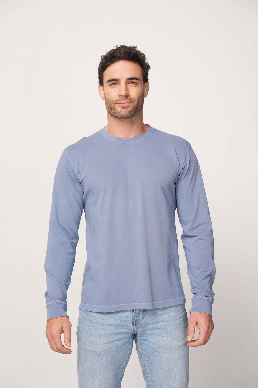 Milltex 401 Unisex Mid Weight Pigment Dyed Long Sleeve Tee