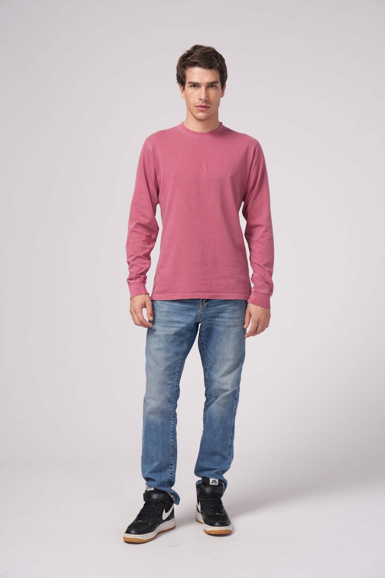 Milltex 401 Unisex Mid Weight Pigment Dyed Long Sleeve Tee