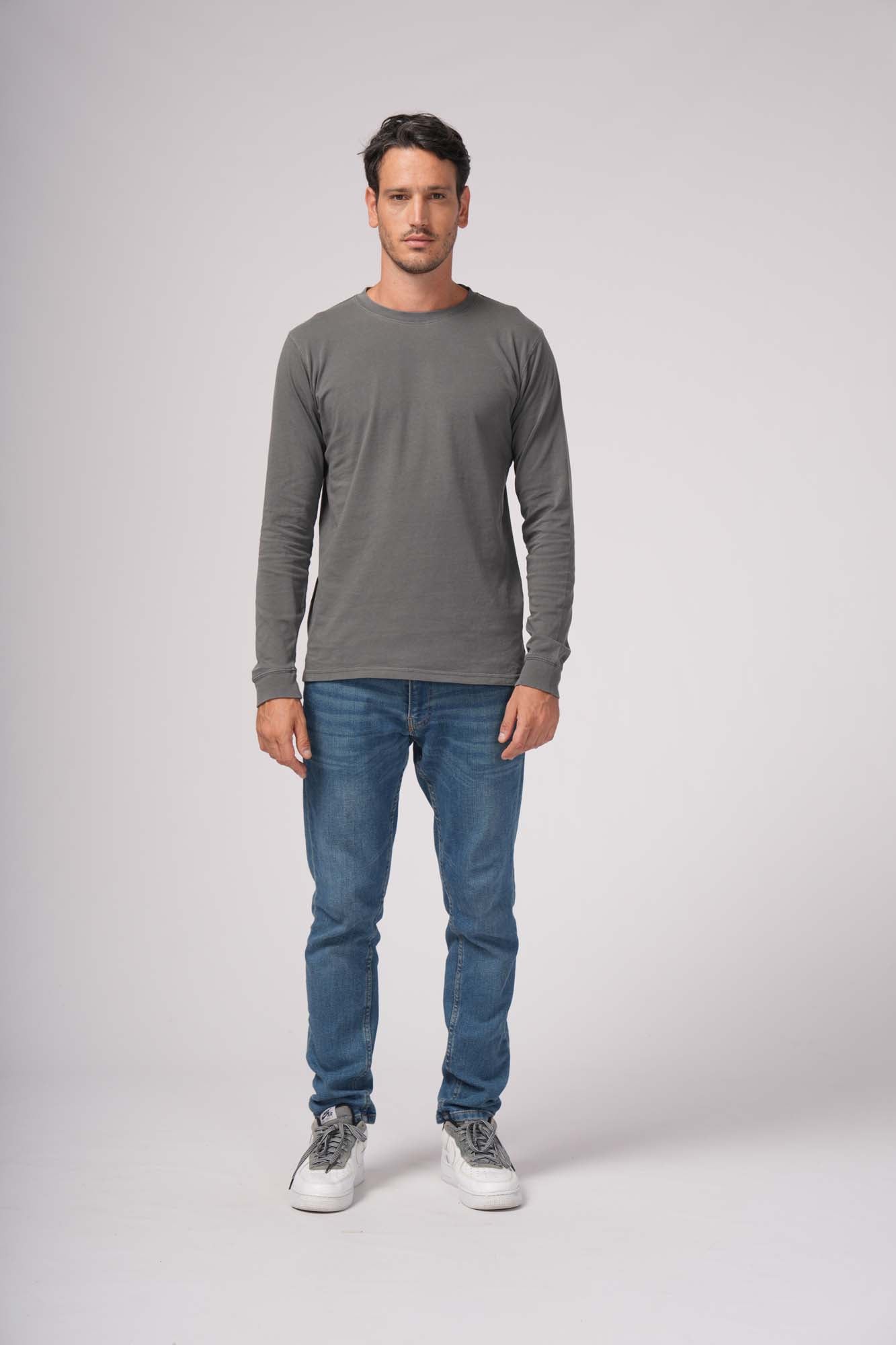 Milltex 401 Unisex Mid Weight Pigment Dyed Long Sleeve Tee