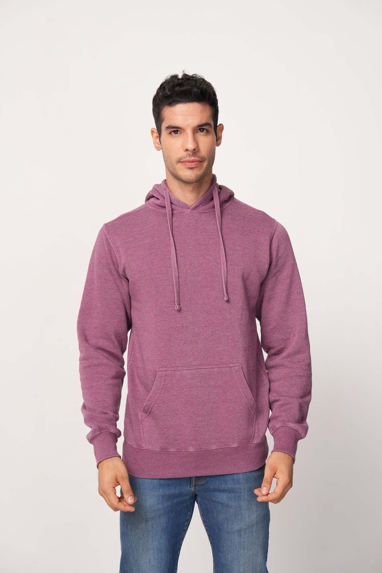 Milltex 617 Mid Weight Vintage Burnout Fleece Hoodie