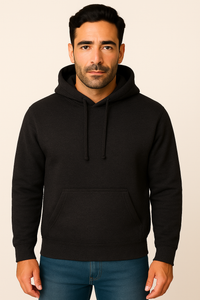 Milltex 717 Unisex Mid Weight Classic Pullover Hoodie Charcoal Heather