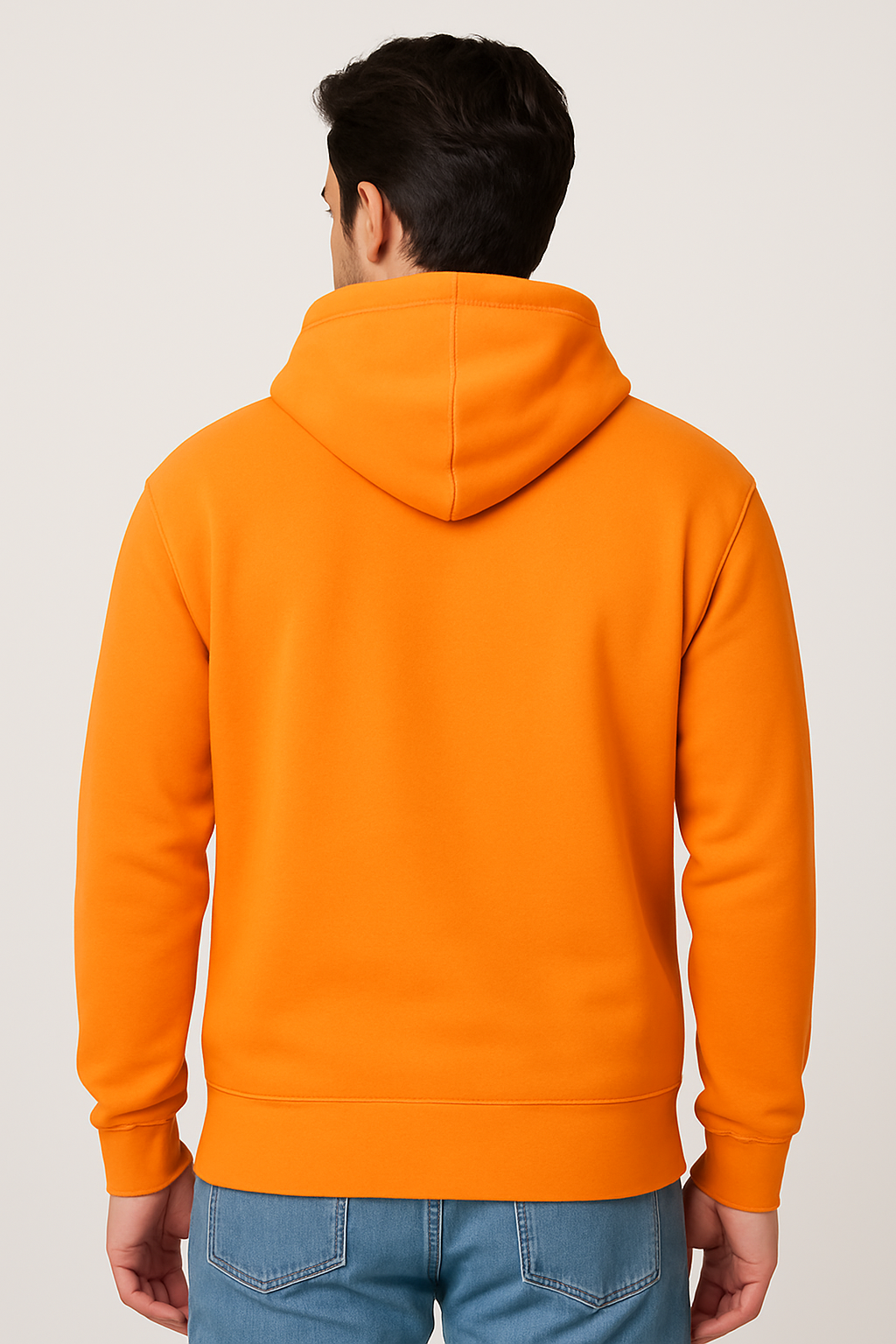 Milltex 717 Unisex Mid Weight Classic Pullover Hoodie in Orange