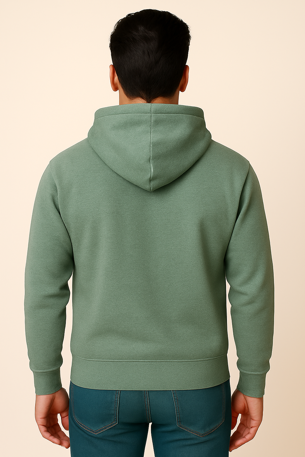 Milltex 717 Unisex Mid Weight Classic Pullover Hoodie in Oatmeal Heather