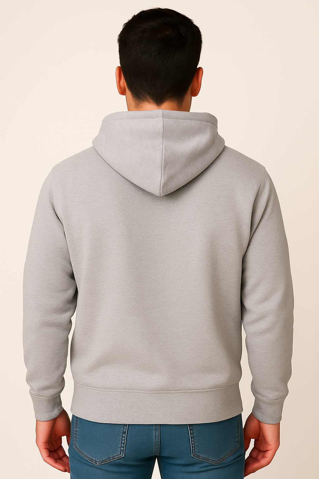 Milltex 717 Unisex Mid Weight Classic Pullover Hoodie Charcoal Heather