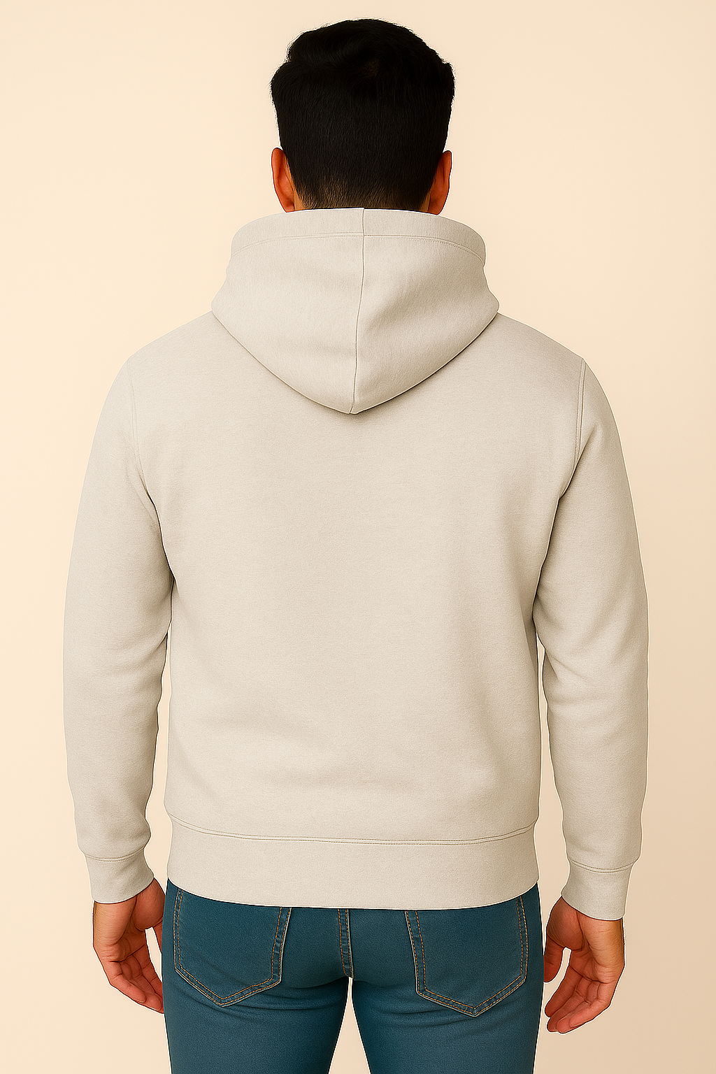 Milltex 717 Unisex Mid Weight Classic Pullover Hoodie in Oatmeal Heather