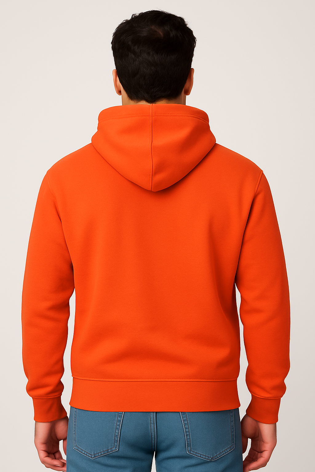 Milltex 717 Unisex Mid Weight Classic Pullover Hoodie in Orange