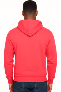 Milltex 717 Unisex Mid Weight Classic Pullover Hoodie in Coral Silk Color