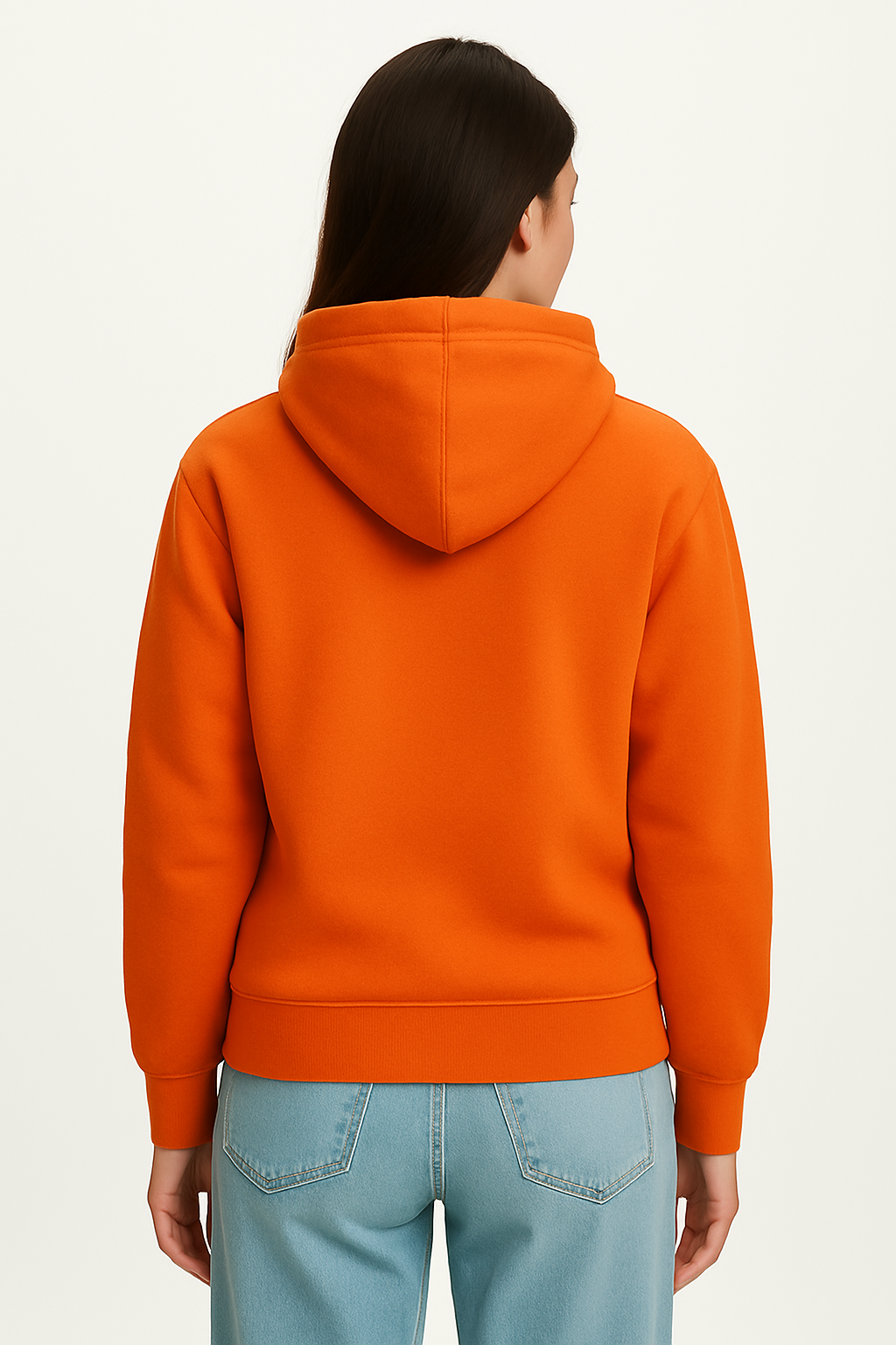 Milltex 717 Unisex Mid Weight Classic Pullover Hoodie in Orange