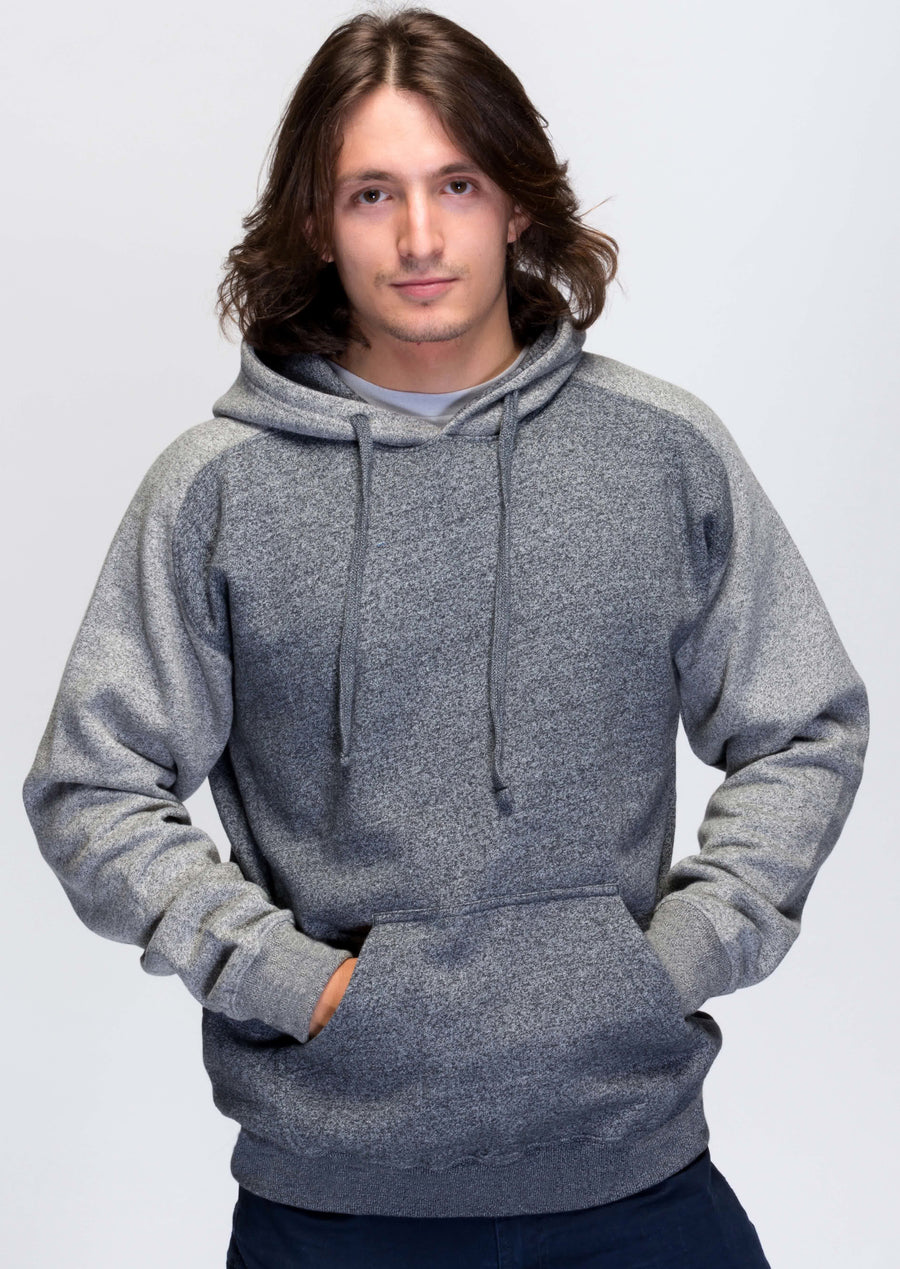 Milltex 869  Adult Unisex Heavy Weight Marled Varsity Hoodie
