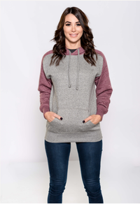 Milltex 869  Adult Unisex Heavy Weight Marled Varsity Hoodie