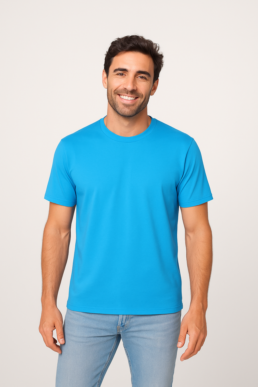 Milltex 300 Unisex Premium Cotton Lightweight Tee - Sapphire