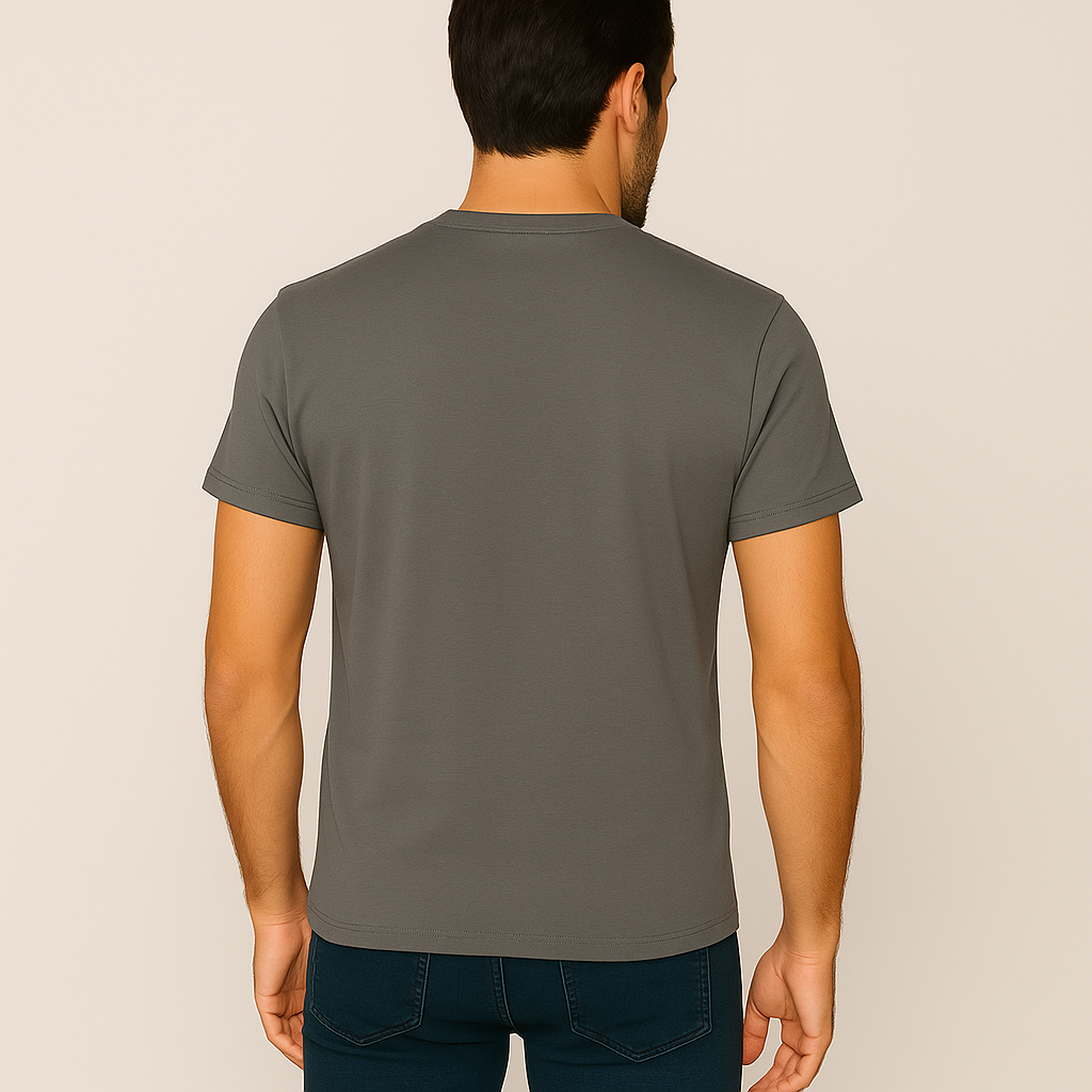 Milltex 900 Unisex Short Sleeve Tubular Fit Tee - Steel Grey