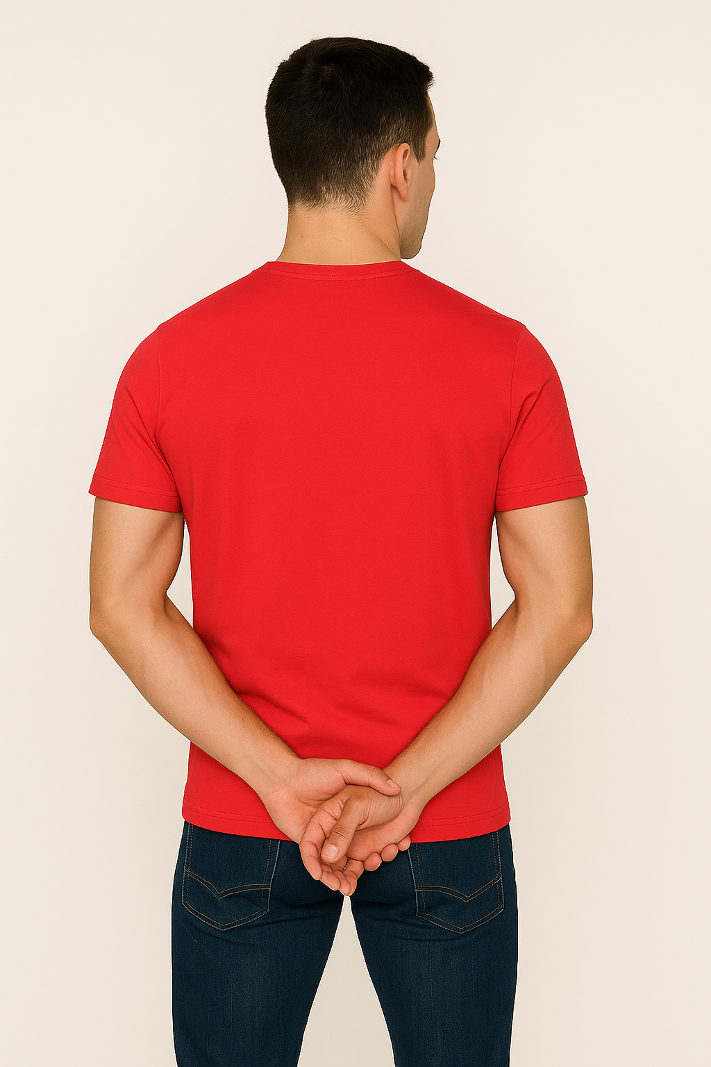 Milltex 900 Unisex Short Sleeve Tubular Fit Tee Navy Heather