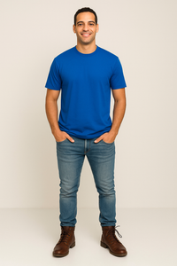 Milltex 900 Unisex Short Sleeve Tubular Fit Tee - Royal