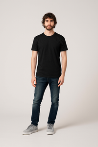 Milltex 900 Unisex Short Sleeve Tubular Fit Tee - Black Heather