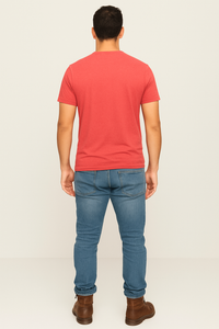 Milltex 900 Unisex Short Sleeve Tubular Fit Tee - White