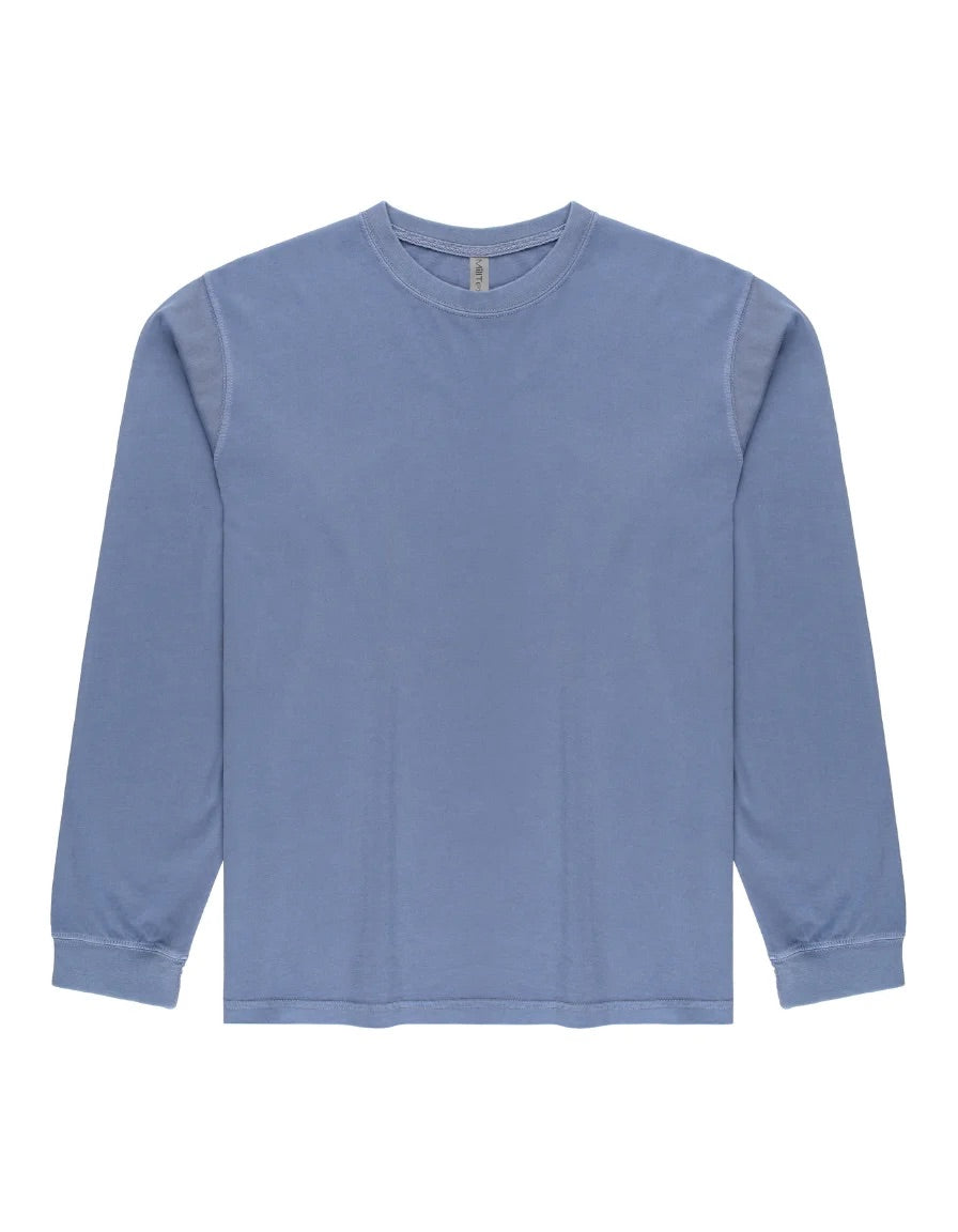 Milltex 401 Unisex Mid Weight Pigment Dyed Long Sleeve Tee