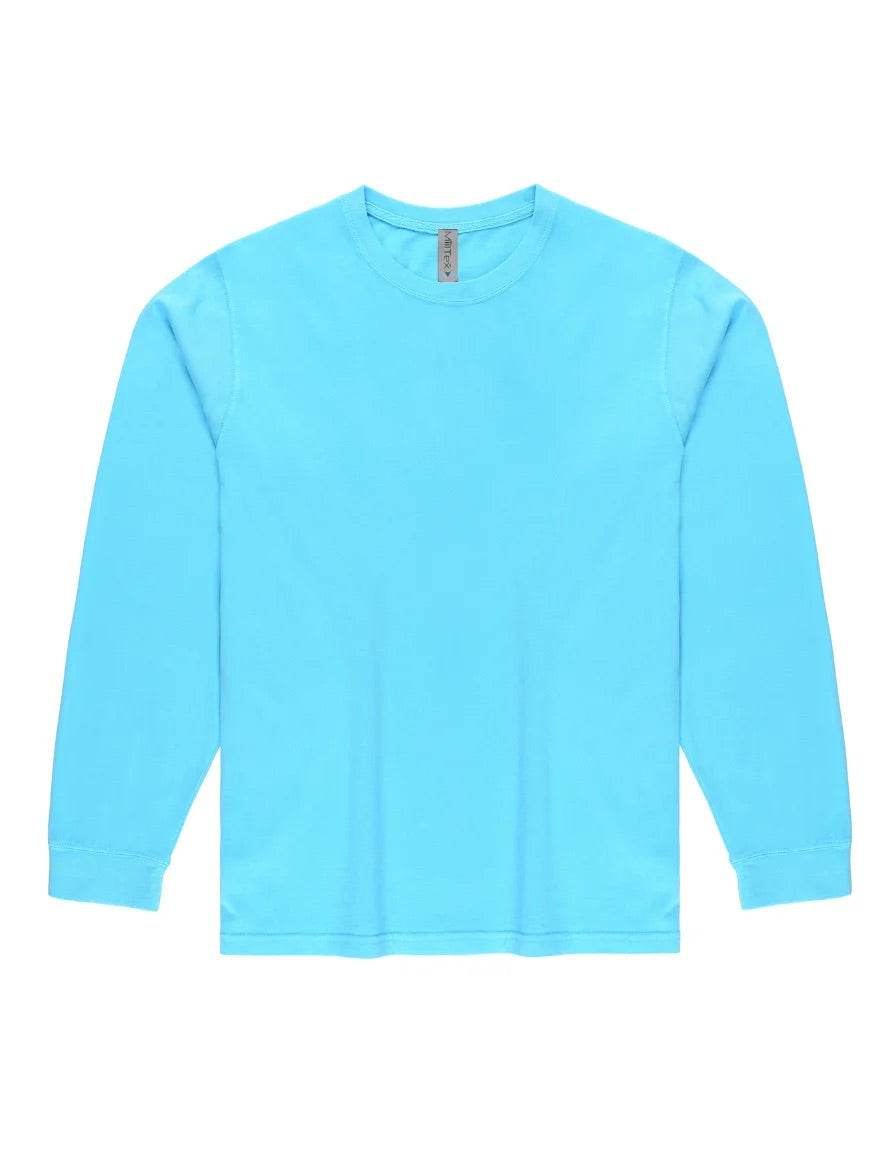 Milltex 401 Unisex Mid Weight Pigment Dyed Long Sleeve Tee
