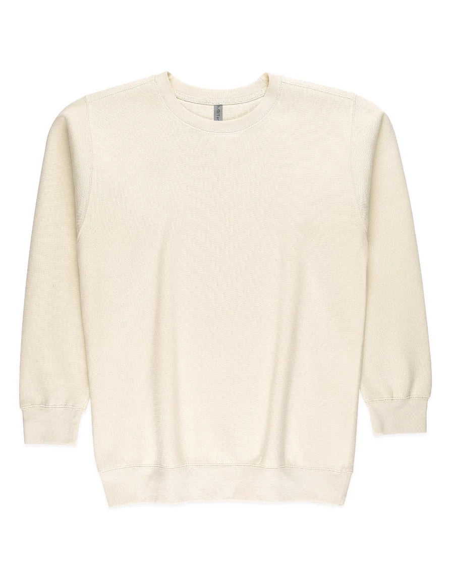 Milltex 303 Unisex Midweight Crewneck Fleece Sweatshirt