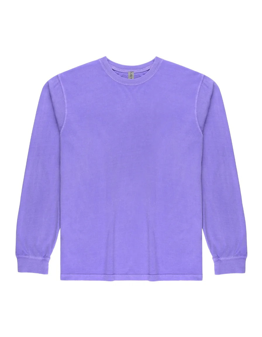Milltex 401 Unisex Mid Weight Pigment Dyed Long Sleeve Tee