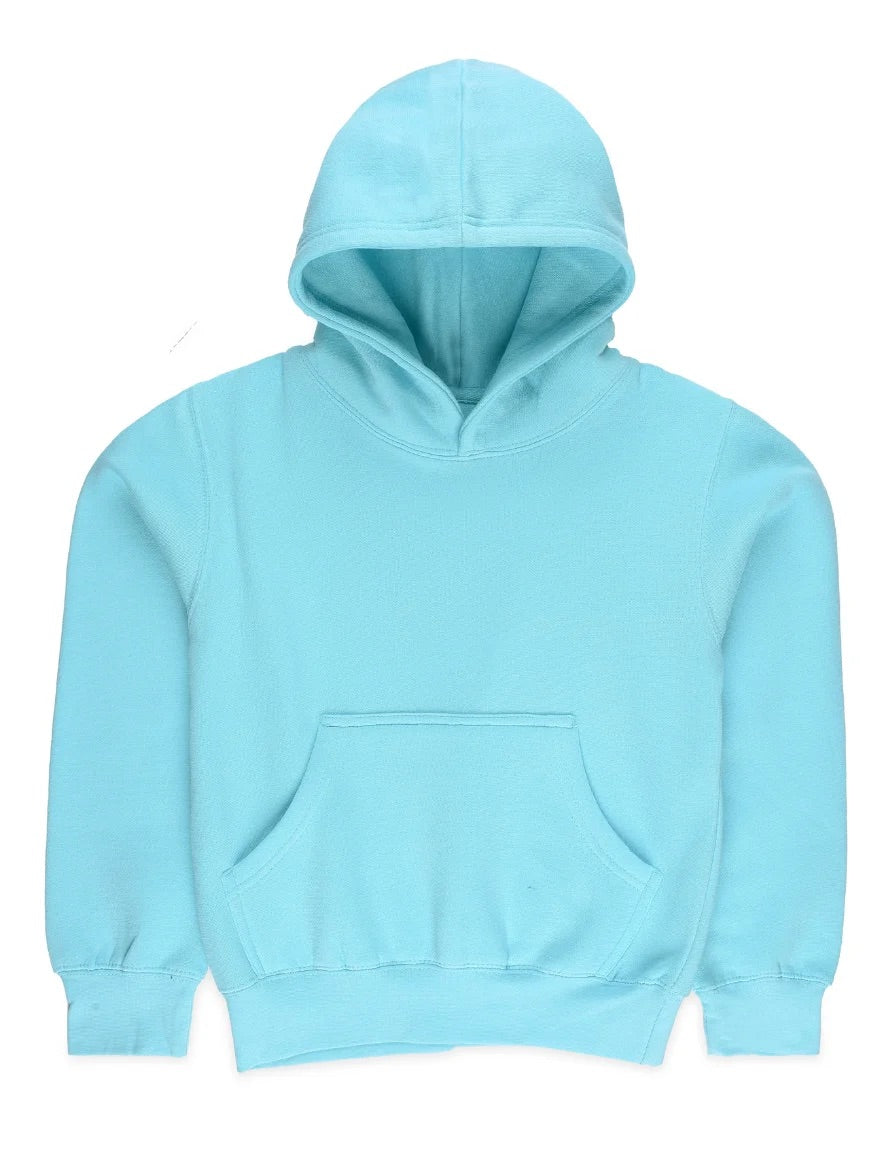 Milltex 517 Youth Unisex Hoodie | Midweight Cotton Blend Pullover Sweatshirt
