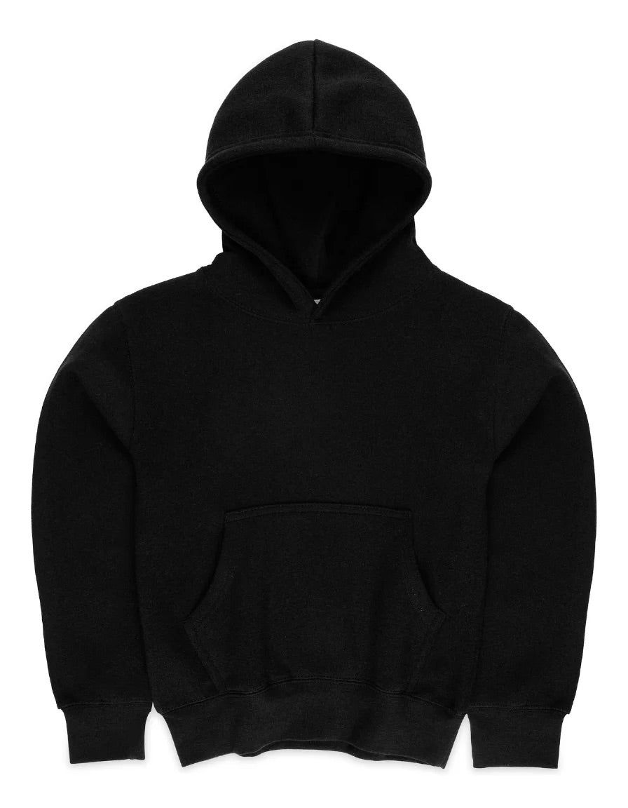 Milltex 517 Youth Unisex Hoodie | Midweight Cotton Blend Pullover Sweatshirt