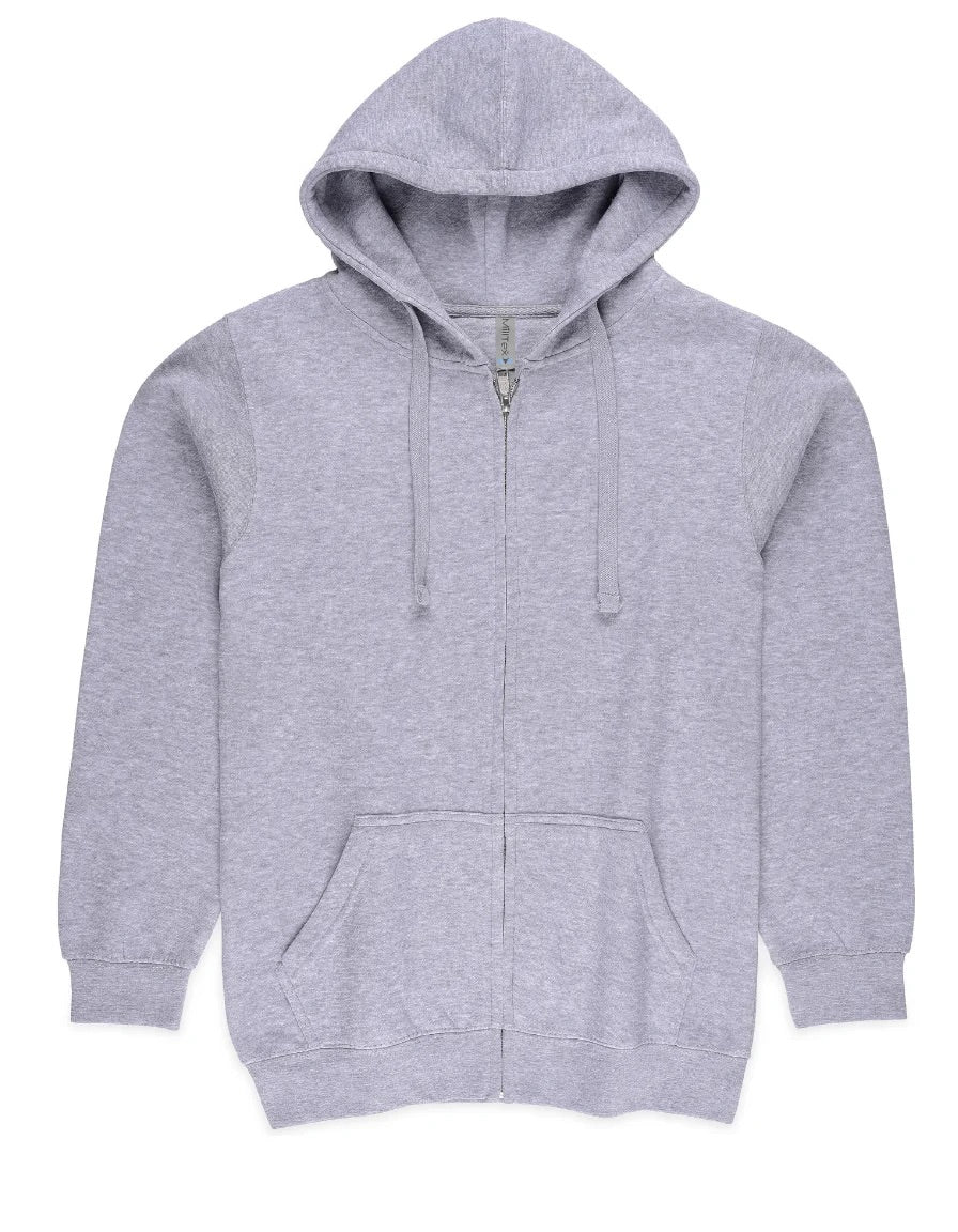 Milltex 750 Adult Unisex Mid Weight Classic Zipper Hoodie