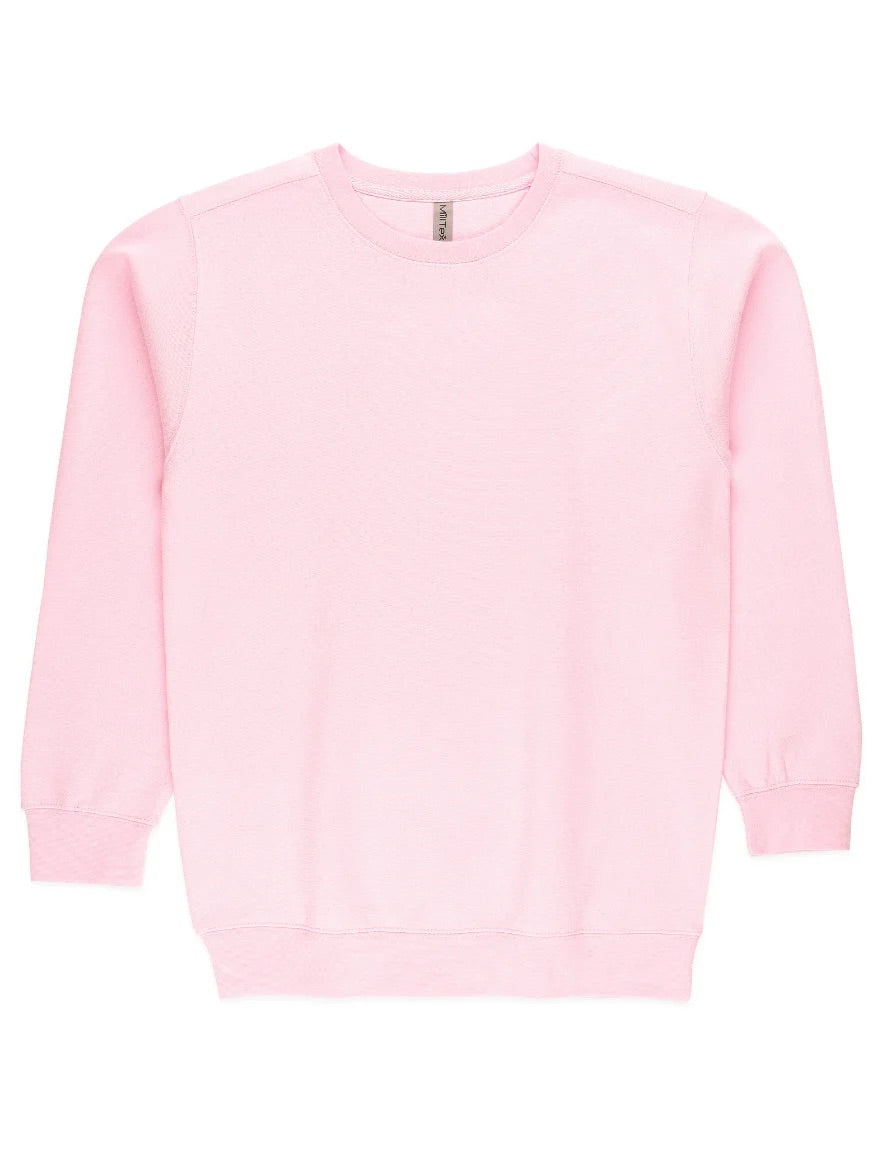 Milltex 303 Unisex Midweight Crewneck Fleece Sweatshirt