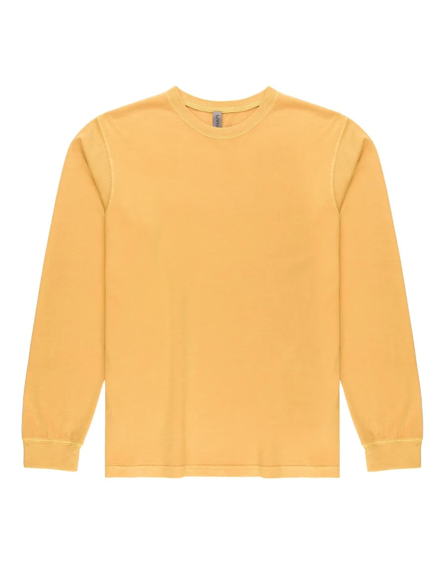 Milltex 401 Unisex Mid Weight Pigment Dyed Long Sleeve Tee