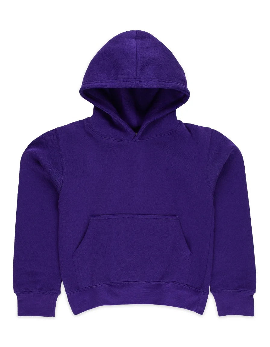 Milltex 517 Youth Unisex Hoodie | Midweight Cotton Blend Pullover Sweatshirt