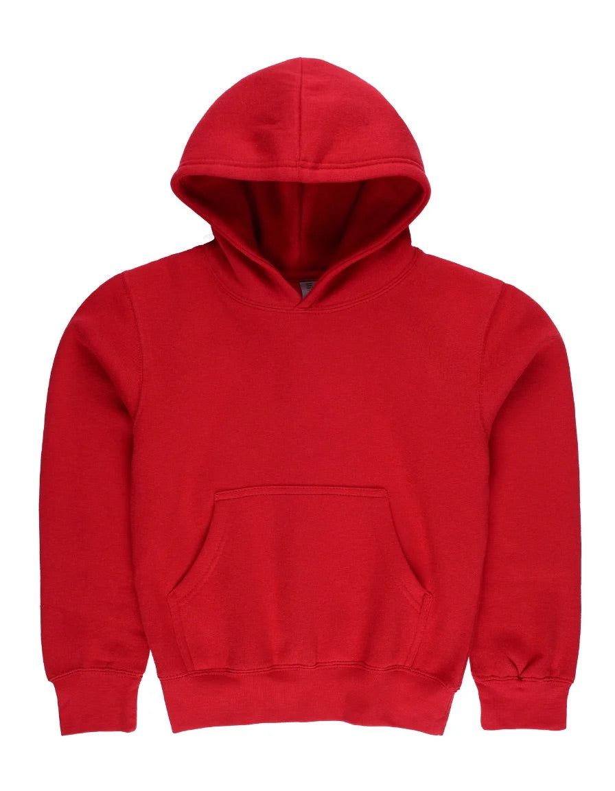 Milltex 517 Youth Unisex Hoodie | Midweight Cotton Blend Pullover Sweatshirt