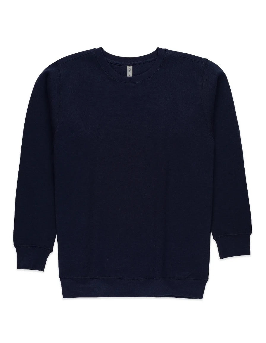Milltex 303 Unisex Midweight Crewneck Fleece Sweatshirt