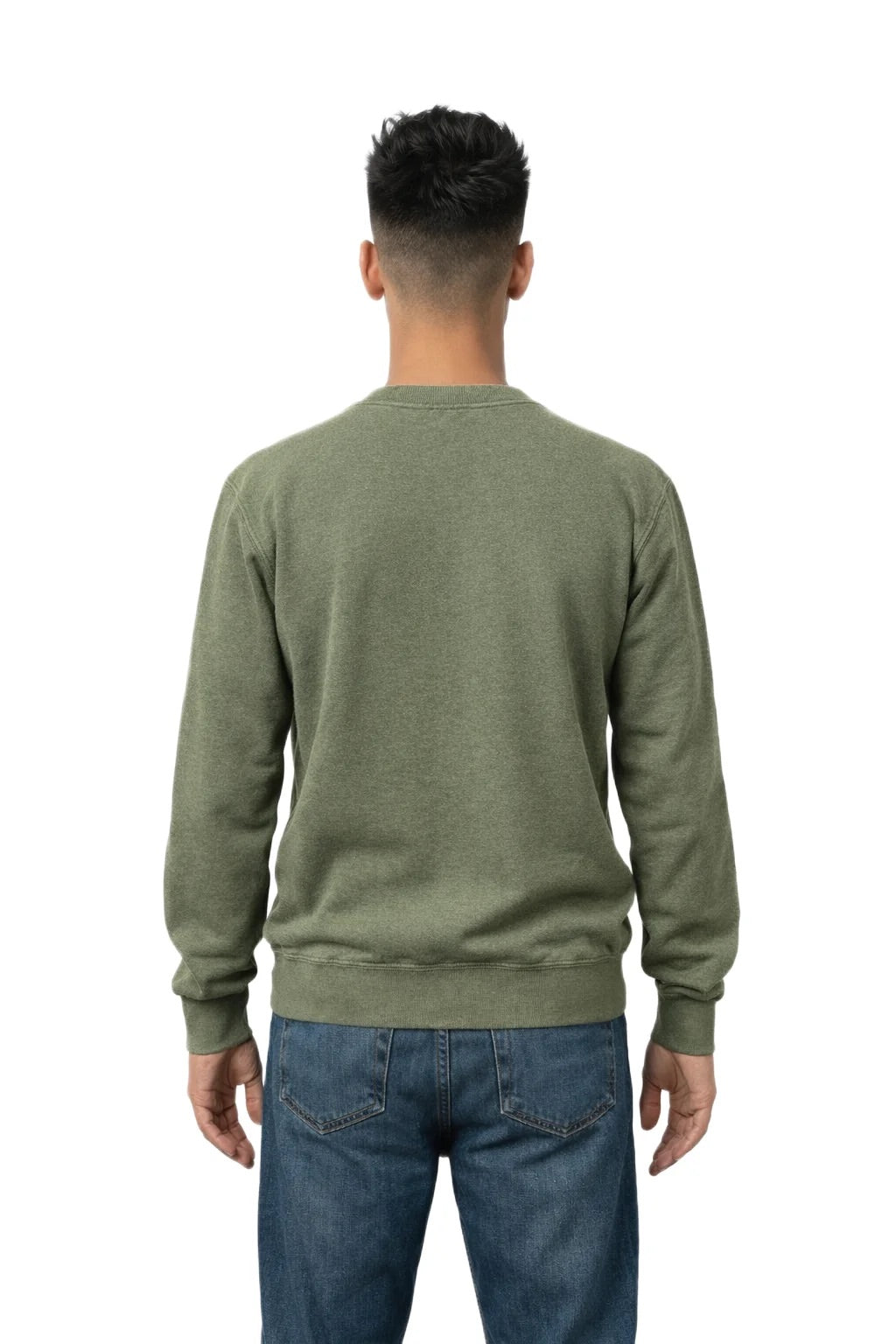 Milltex 603 Unisex Vintage Fleece Textured Crewneck Sweatshirt