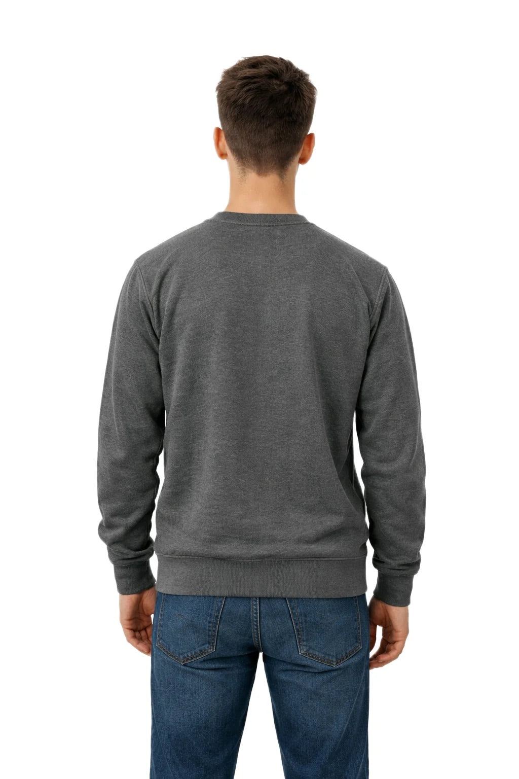 Milltex 603 Unisex Vintage Fleece Textured Crewneck Sweatshirt