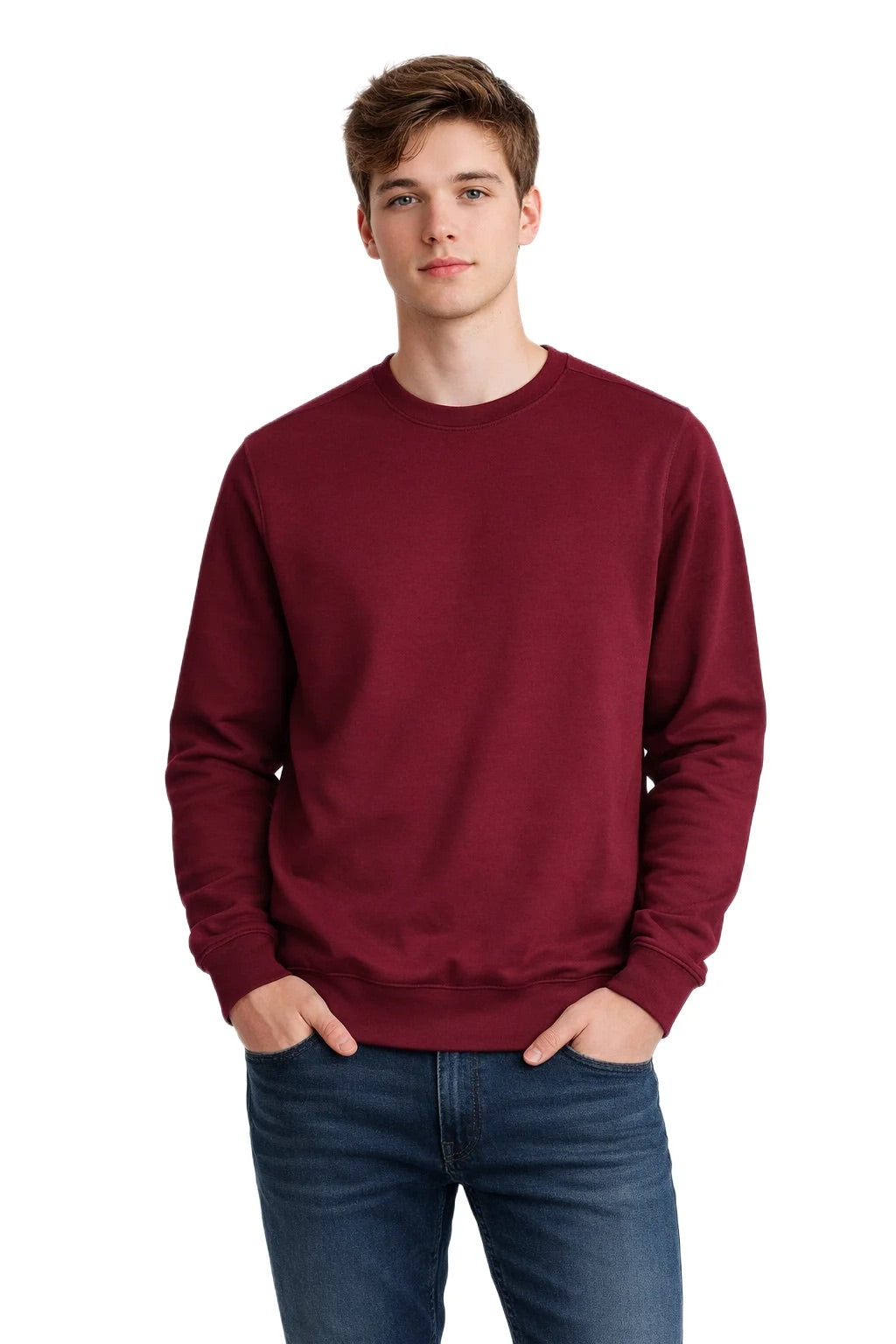 Milltex 303 Unisex Midweight Crewneck Fleece Sweatshirt