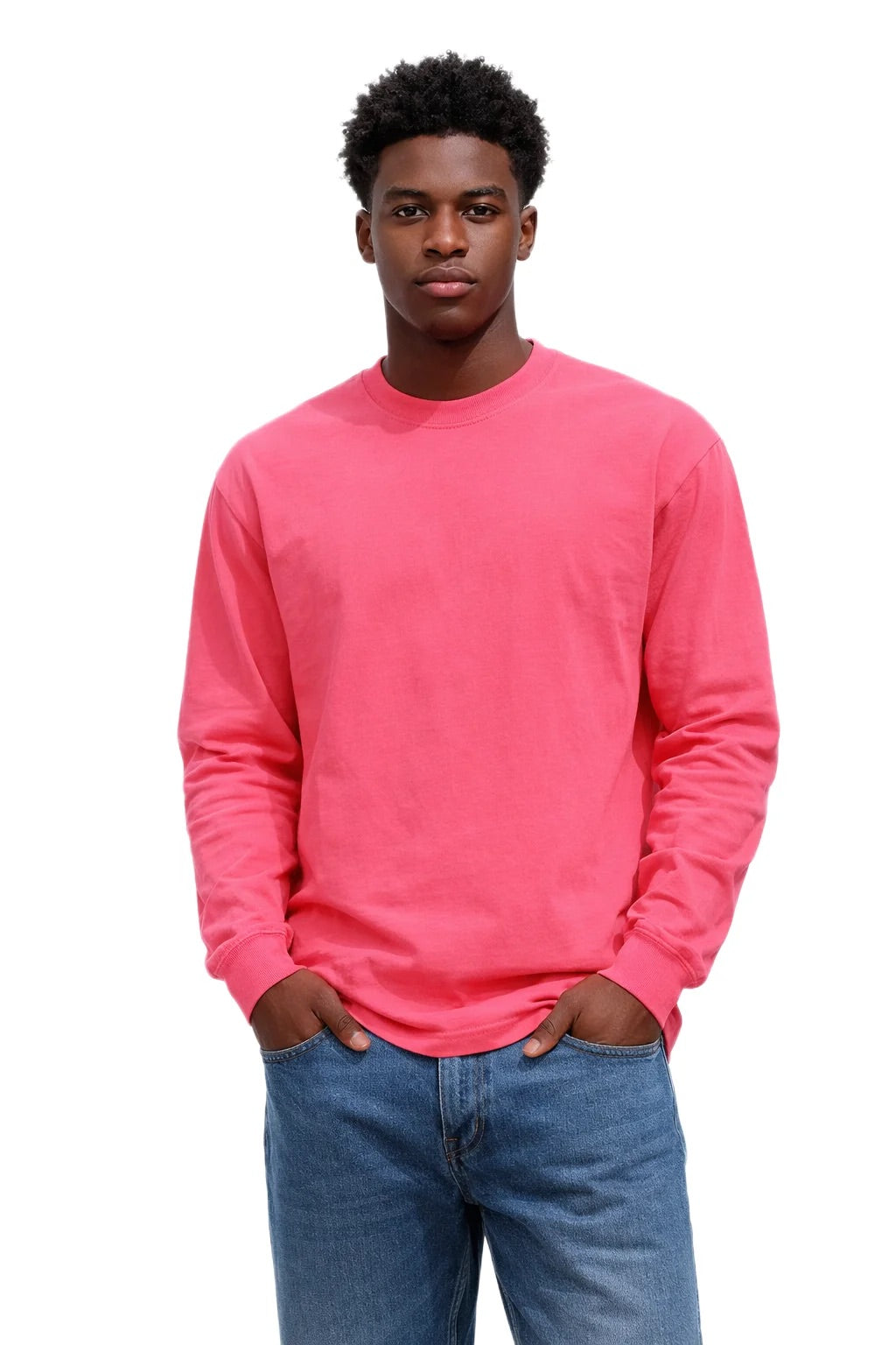 Milltex 401 Unisex Mid Weight Pigment Dyed Long Sleeve Tee