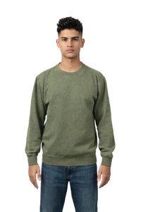 Milltex 603 Unisex Vintage Fleece Textured Crewneck Sweatshirt