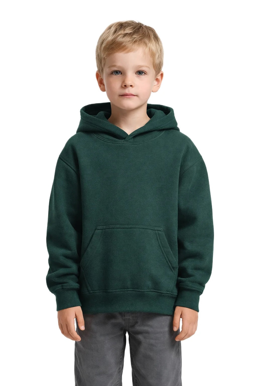 Milltex 517 Youth Unisex Hoodie | Midweight Cotton Blend Pullover Sweatshirt