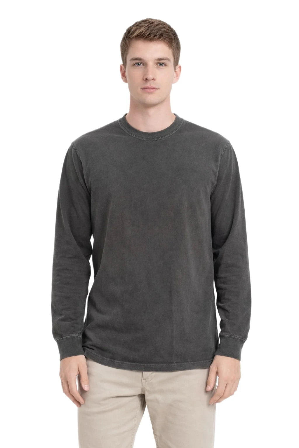 Milltex 401 Unisex Mid Weight Pigment Dyed Long Sleeve Tee