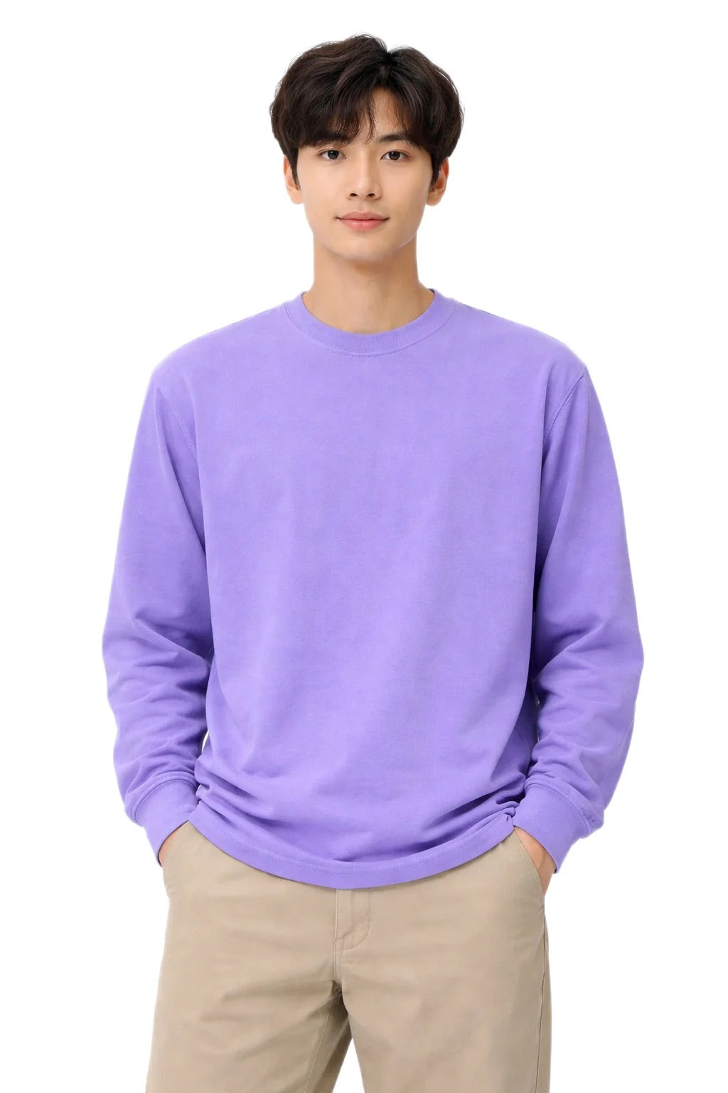 Milltex 401 Unisex Mid Weight Pigment Dyed Long Sleeve Tee
