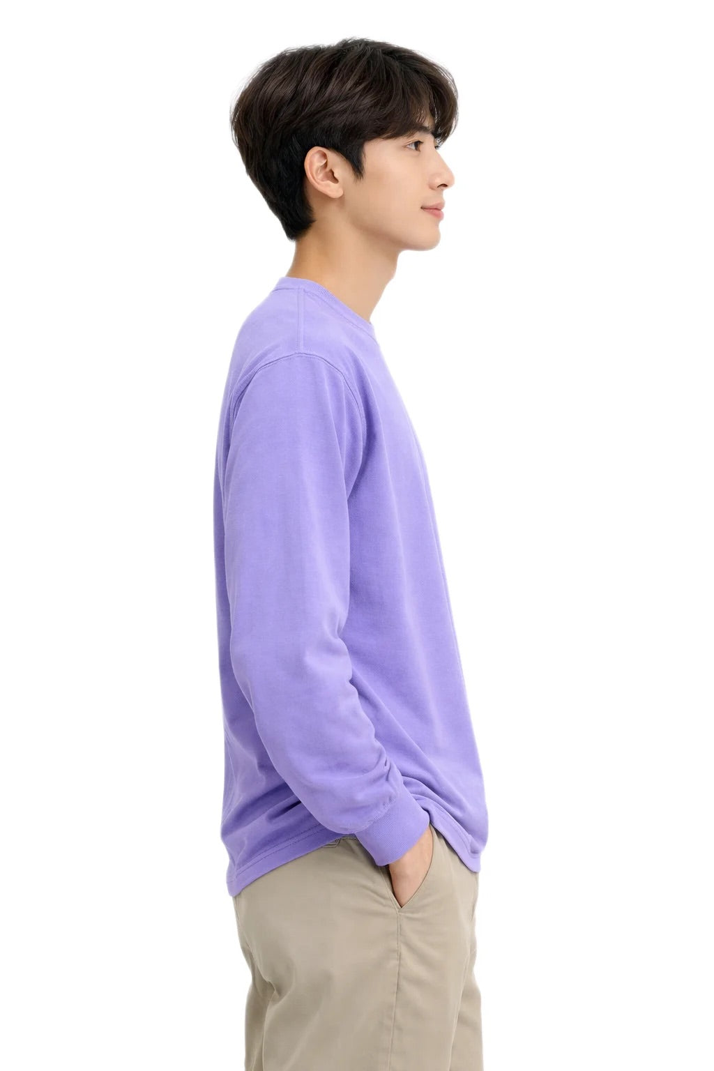 Milltex 401 Unisex Mid Weight Pigment Dyed Long Sleeve Tee