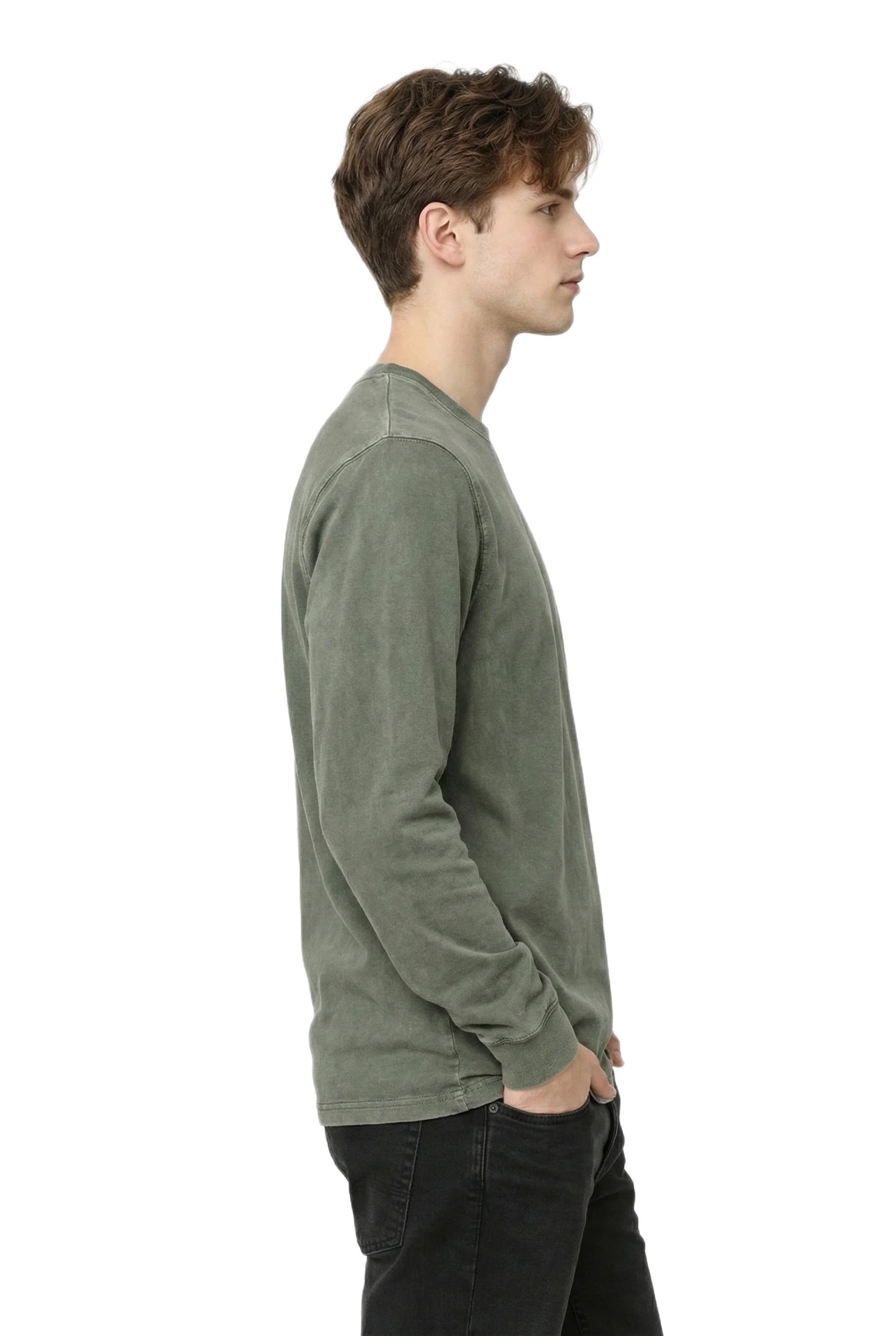 Milltex 401 Unisex Mid Weight Pigment Dyed Long Sleeve Tee