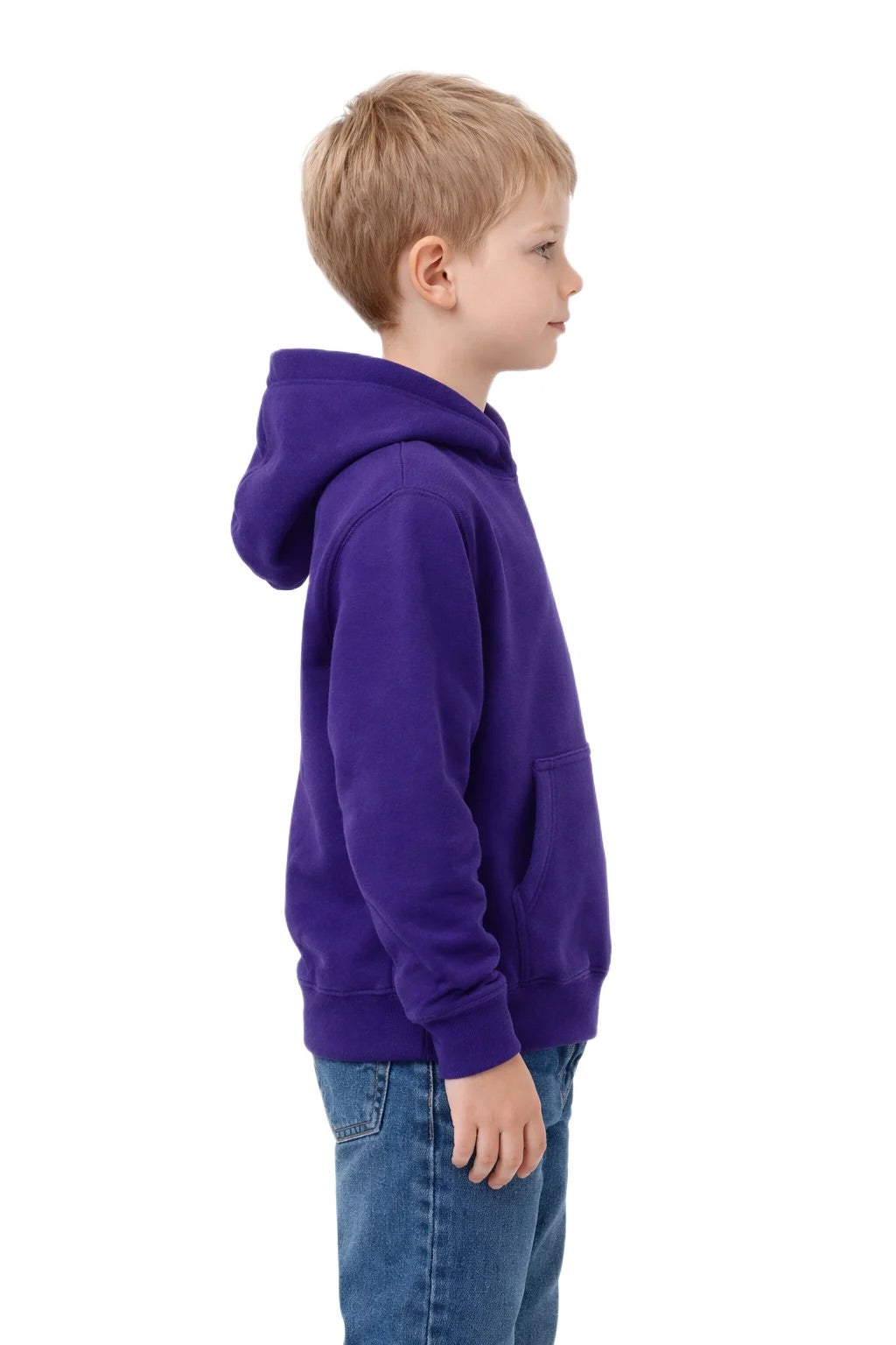 Milltex 517 Youth Unisex Hoodie | Midweight Cotton Blend Pullover Sweatshirt